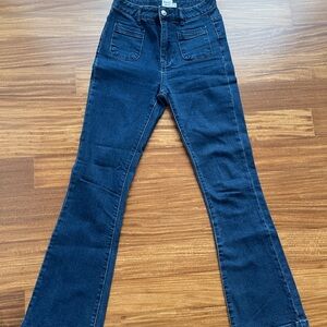 Princess Polly Vintage Blue Flare Jeans